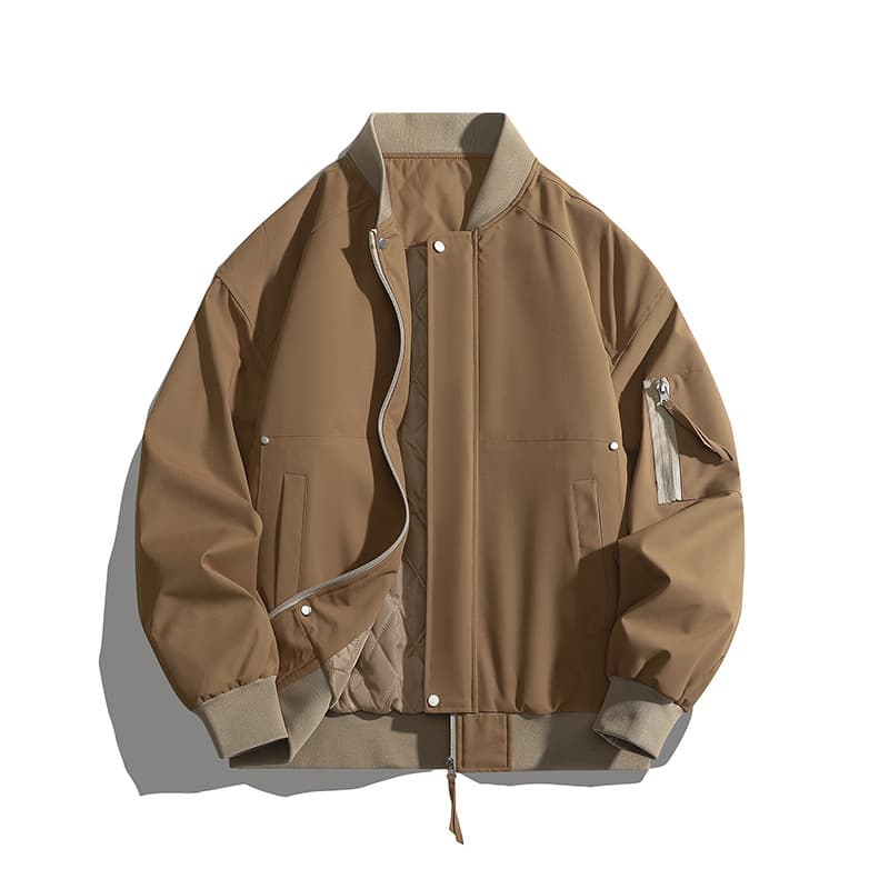 2025 American Baseball Collar Cotton Jacket, Loose Casual Men's In Autumn And Winter, Thick Jacket