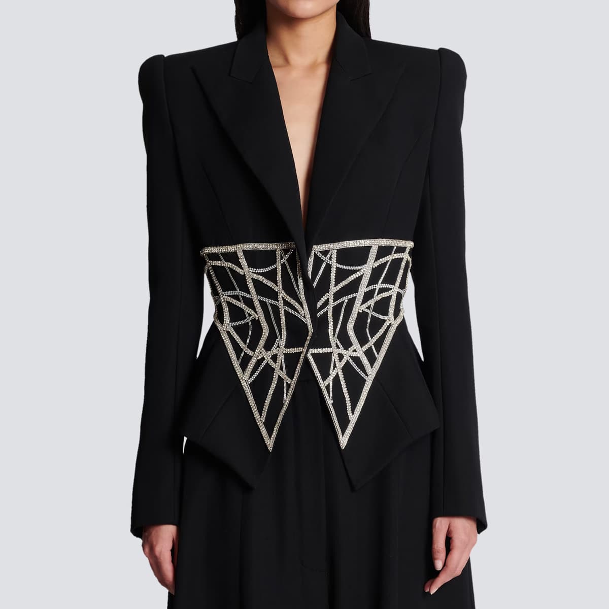 Women's Clothing Spring and Autumn Fashion New Style Heavy Beading Diamond Waist Slimming High end Quality Women's Suit Jacket Tops