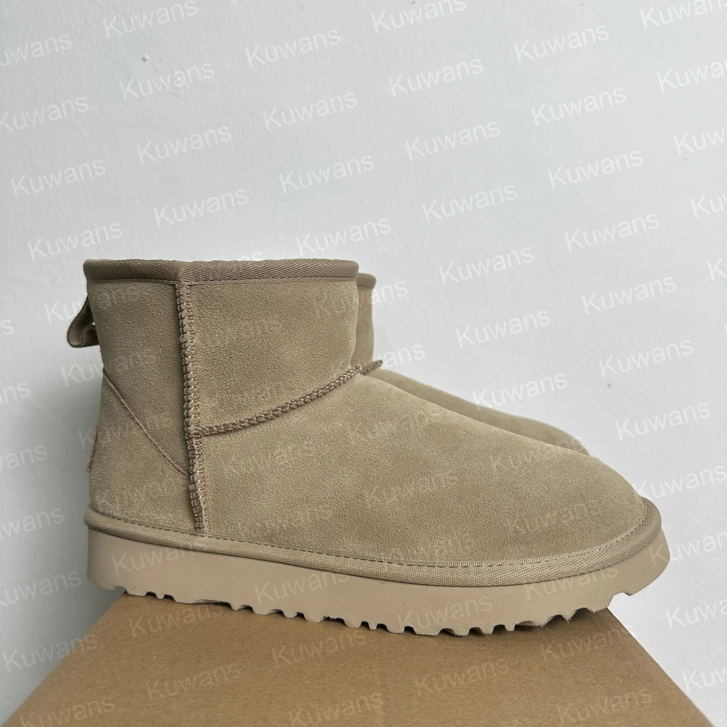 U GG Designer Classic Ultra Mini Bottes de Neige Plateforme Courte Femmes Hommes Fourrure Peau de Mouton Tasman Tazz Chesut Sable Graine de Moutarde