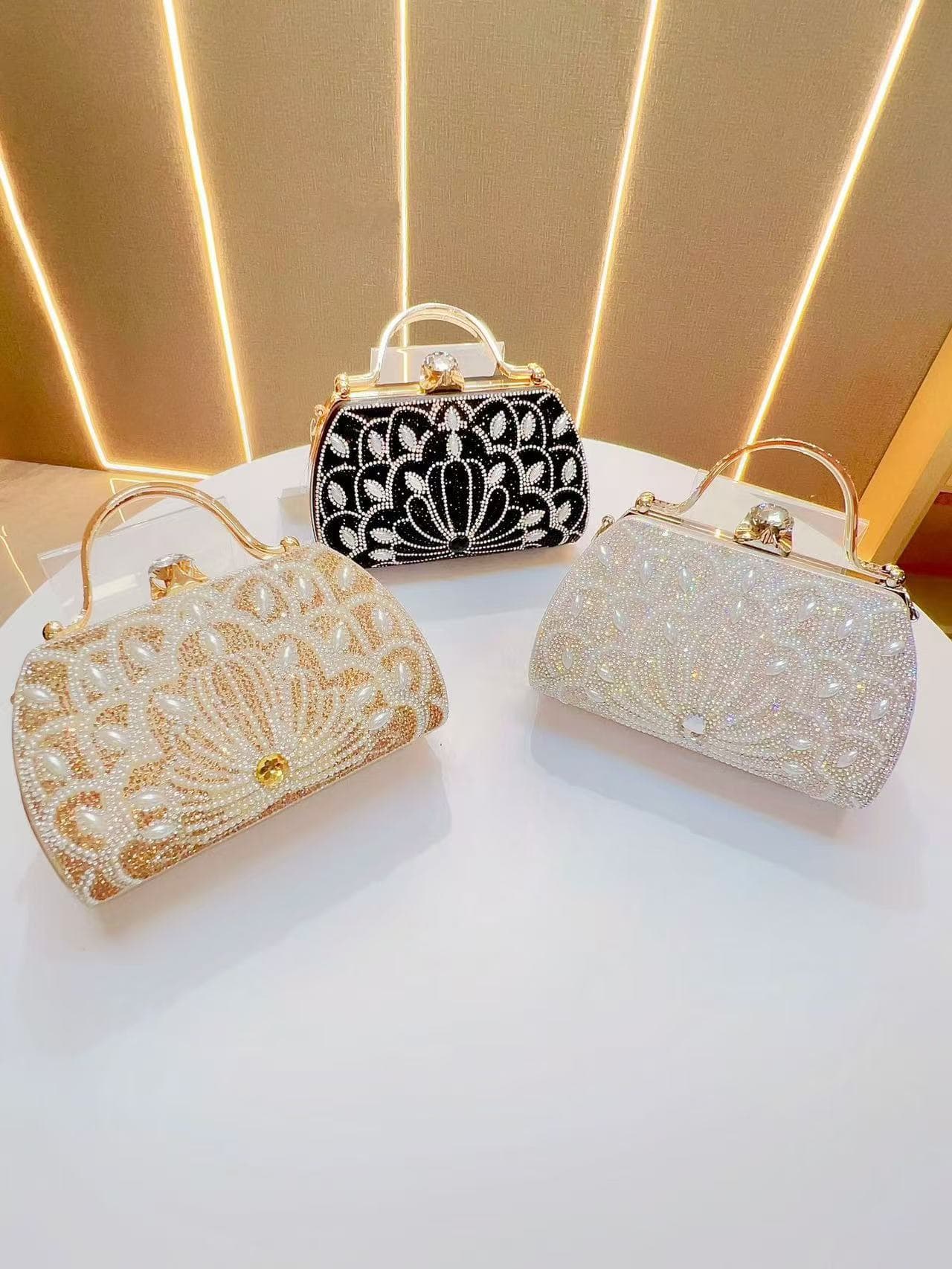 New women's rhinestone handbag, handbag, KTV cheongsam bag, women's small handbag, single shoulder crossbody bag, dinner party bag