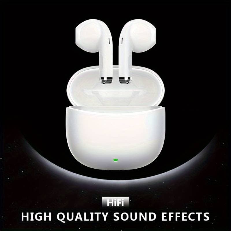 New Wireless Headset Earbuds Headphones Noise Cancelling Headset Deep Bass Long Battery Wireless Headphones with Mic for iPhone/Android