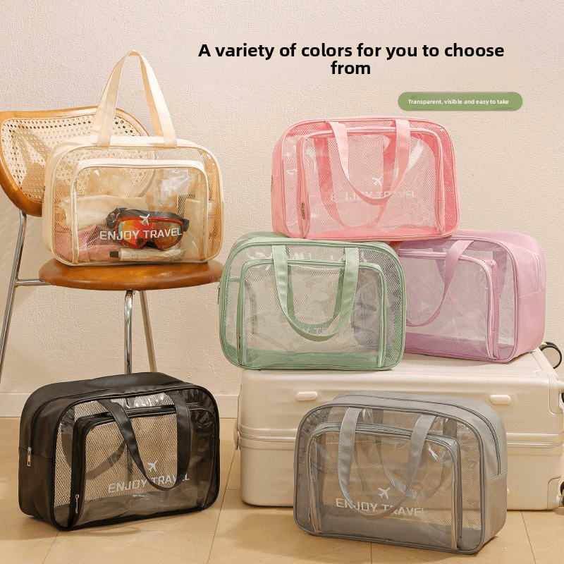 Waterproof Travel Toiletry Bag - Multi-Compartment Organizer With Shoe Storage For Swimming & Cosmetics