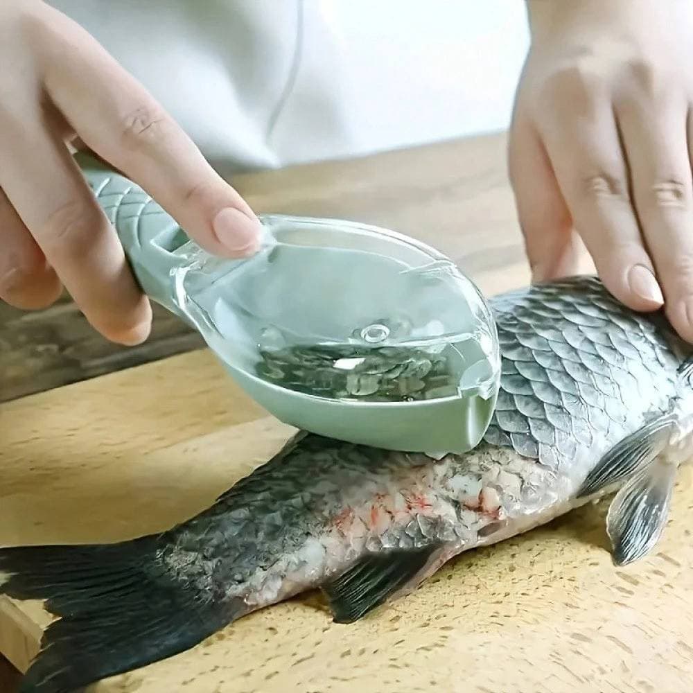 1Pc Fish Scale Remover Efficient Stainless Steel Fish Scaler Tool For Quick & Mess-Free Descaling – Ergonomic Design Easy To Clean