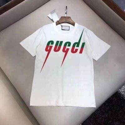 T-shirt à manches courtes imprimé Gucci, T-shirt ample avec lettrage