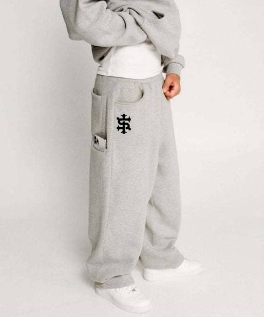 Men's Clothing [CyberKnit] Unisex Y2K Sweatpants - Retro Relaxed Fit | Elastic Waist