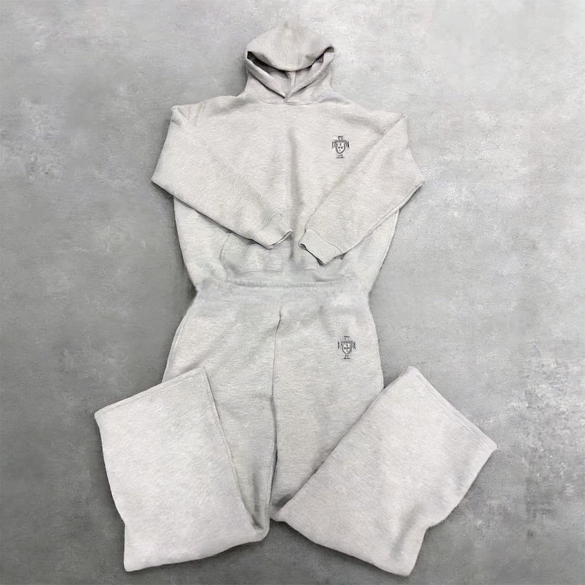 Men's Clothing Long Sleeved Hooded Shirt Loose Casual Trousers Sweater Suit