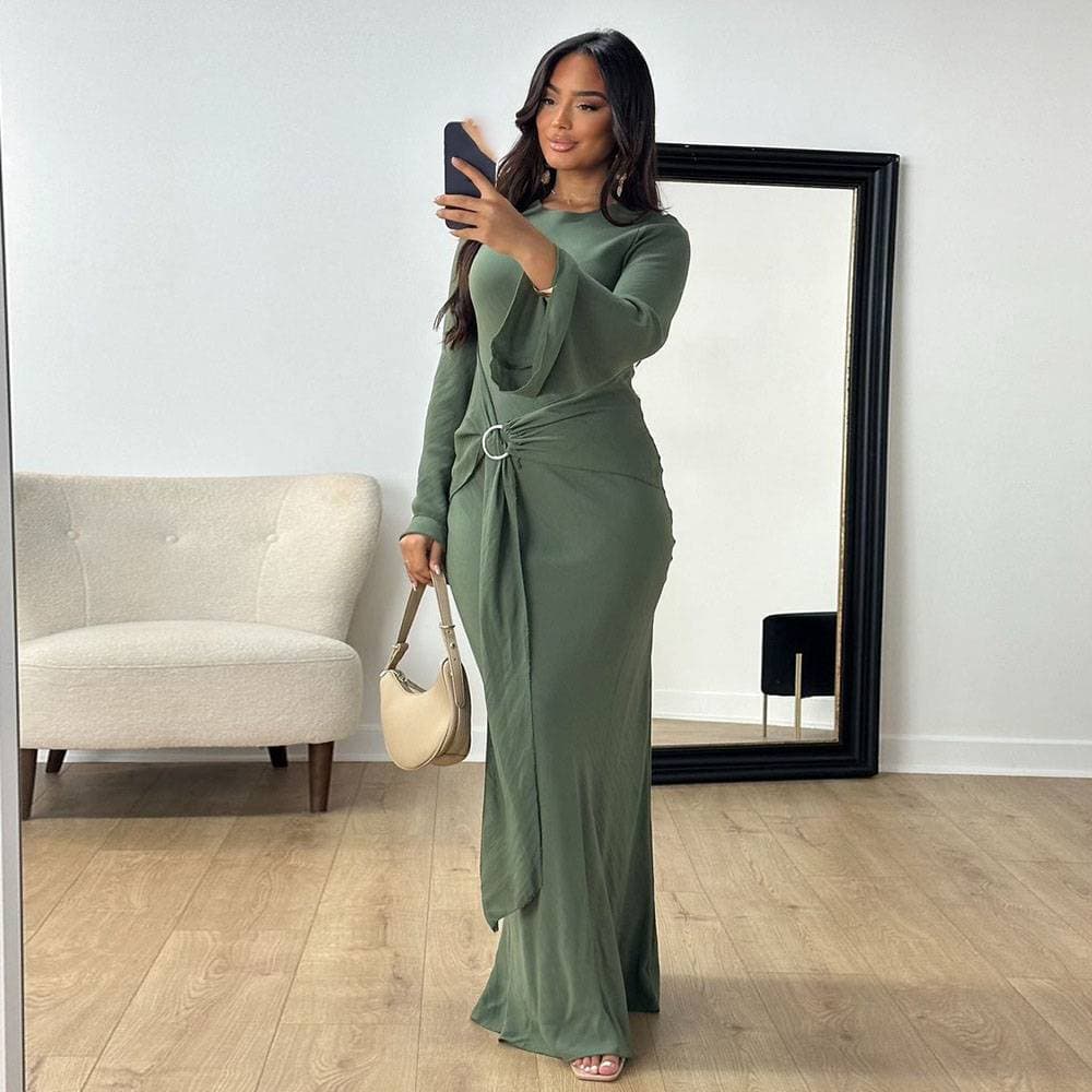 Women's Clothing Muslim Ethnic Elegant Dress Commuter Robe
