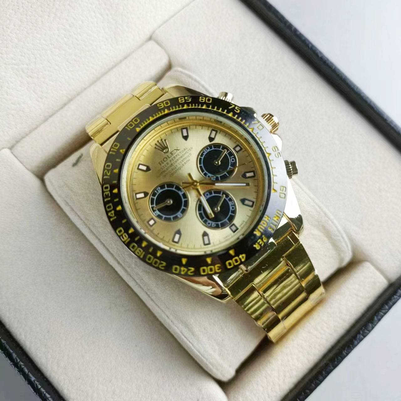 Montre Daytona pour homme, bracelet en acier, tendance et professionnelle