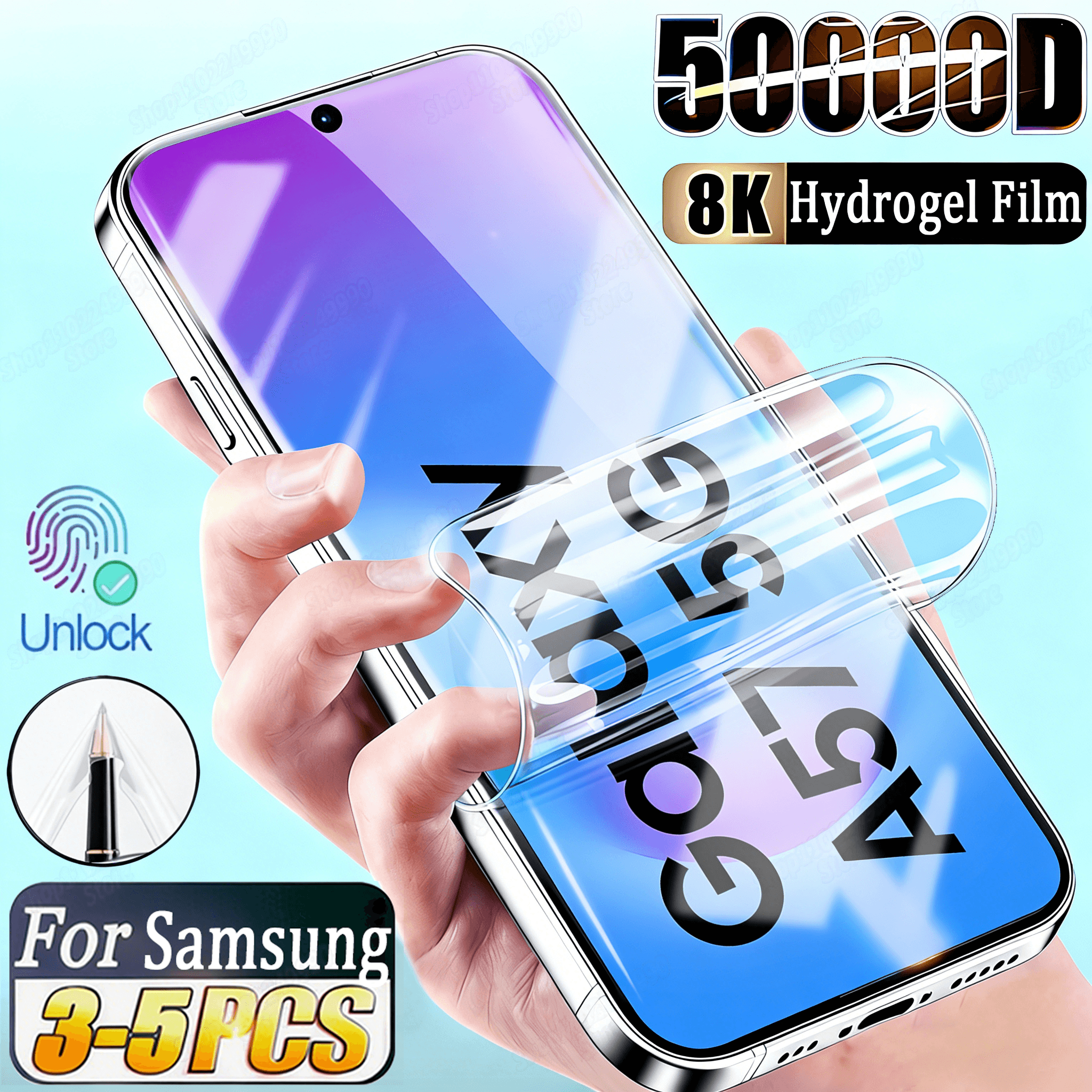 3-5Pcs Hydrogel A57 A37 A56 A16 A36 A26 A54 A34 Screen Protector For Samsung A17 A55 A35 A25 A15 A53 Soft Film