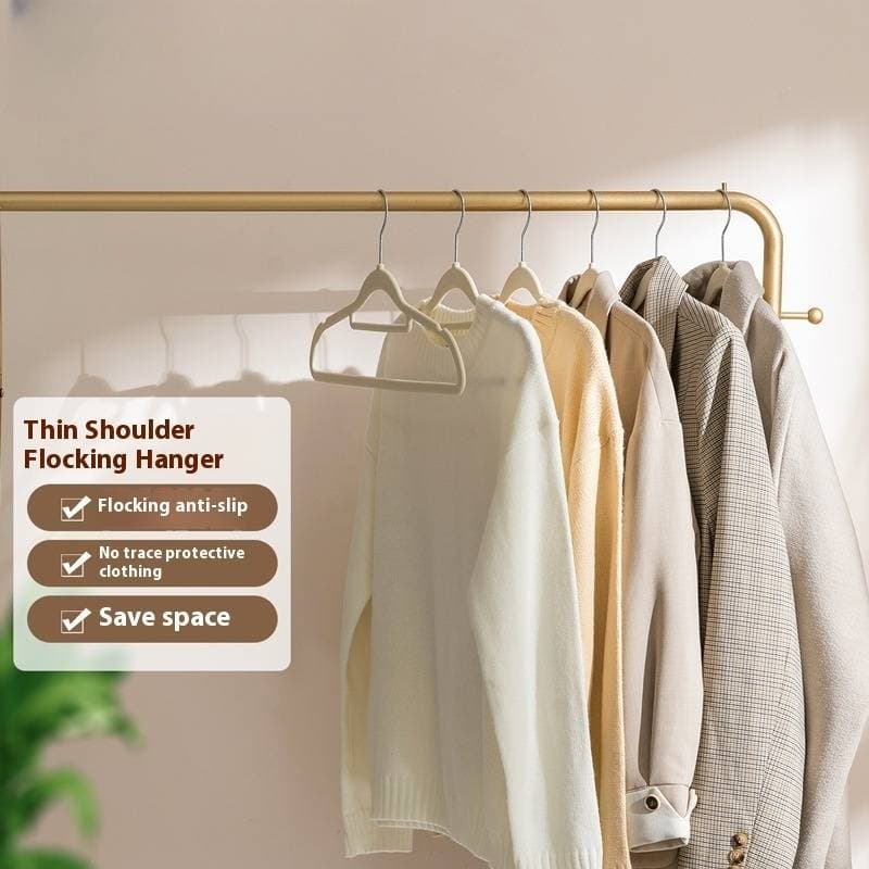 Velvet Hangers - Non-Slip, No-Mark Clothes Hangers For Wardrobe, Drying & Storage (Set Of 10, Space-Saving)​