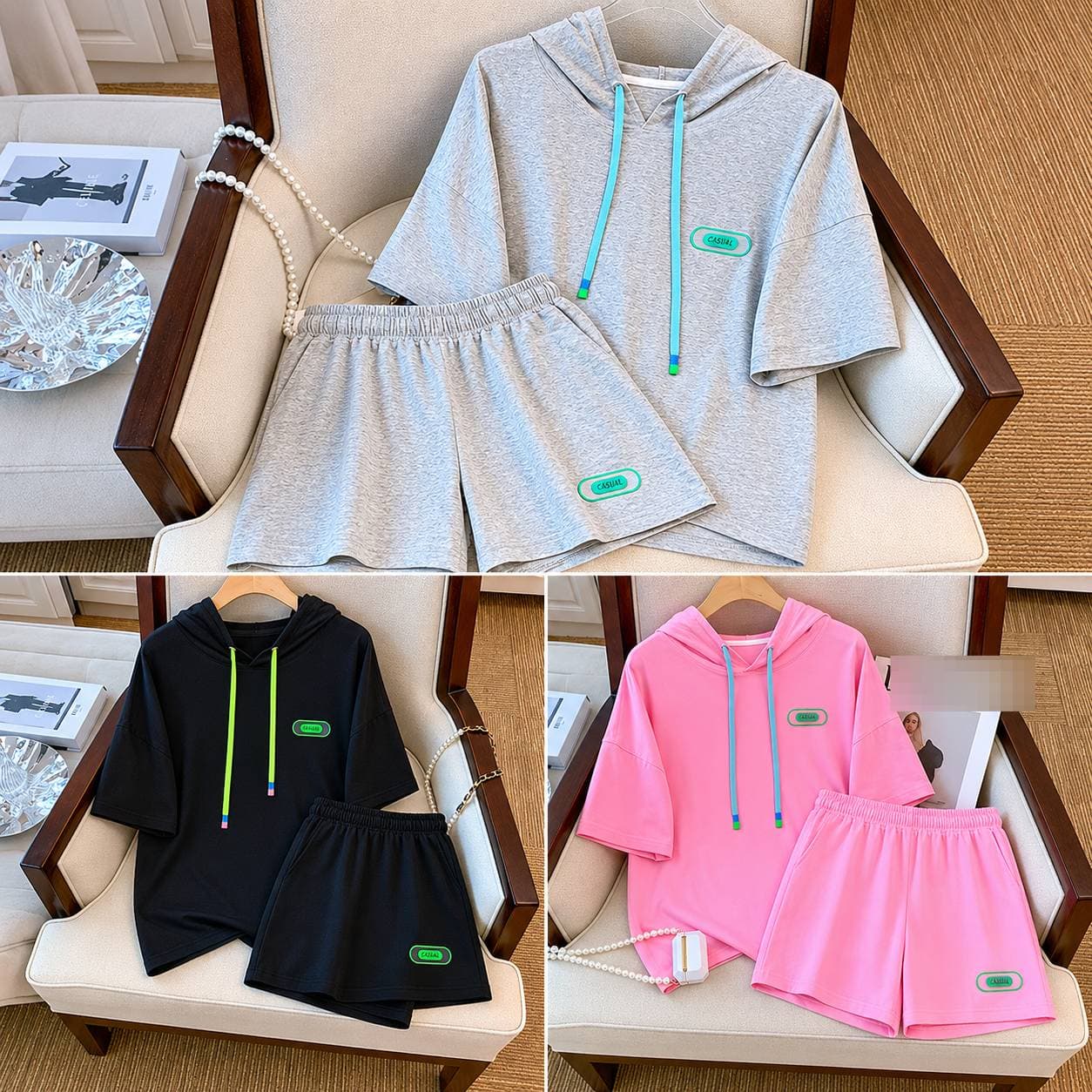 Women's fashion summer loose casual sports fashion suit