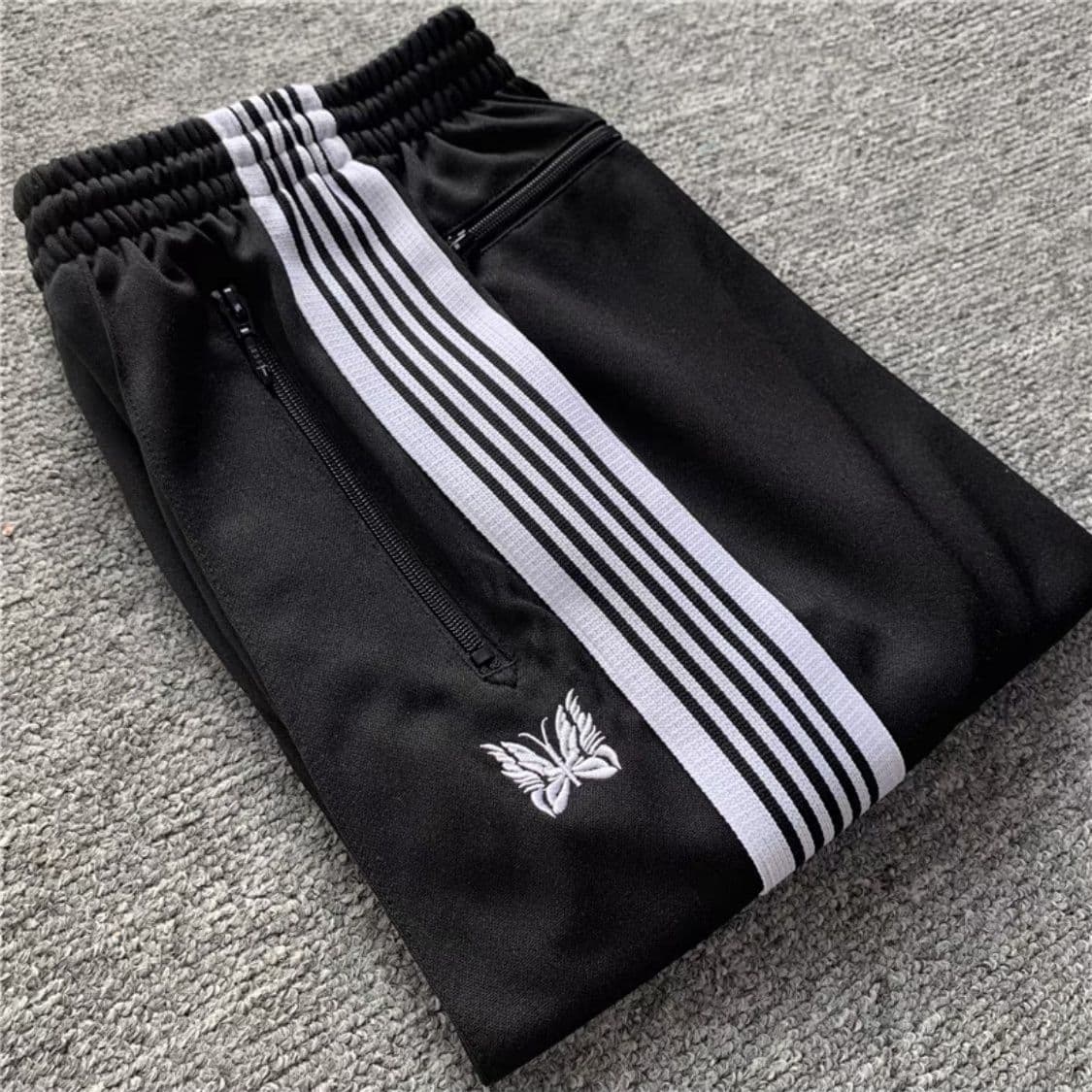 Men's Clothing Thin cuffed casual pants men 2024 summer embroidered ice silk pants men's brand loose quick drying nine point sports pants