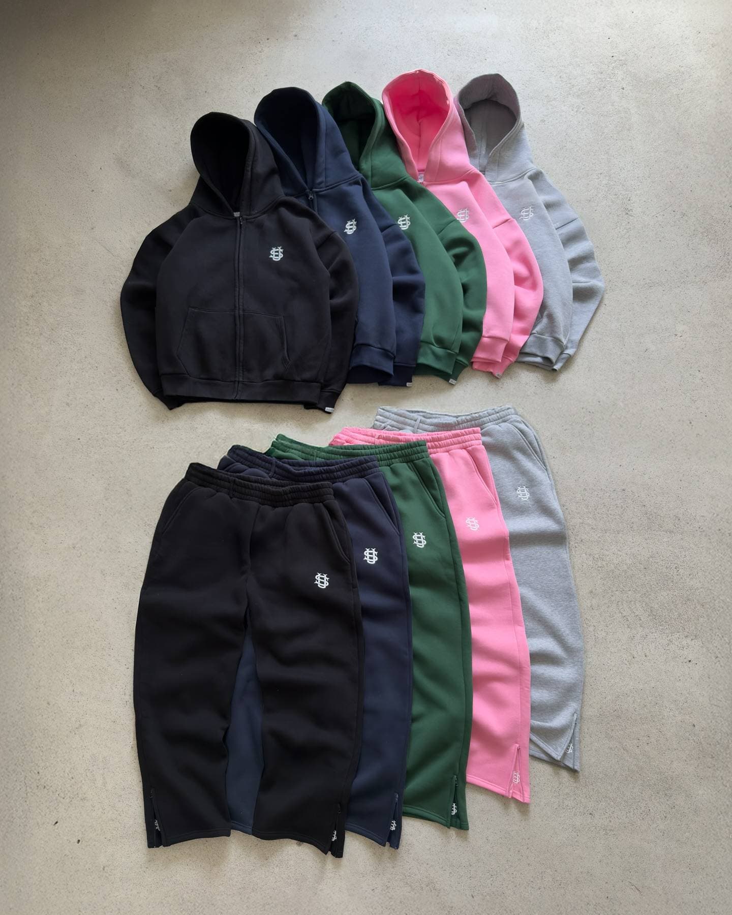Men's Clothing Retro Y2k Street Trend Hip Hop Casual Elastic Waist Zipper Loose Solid Color Sports Casual Pants
