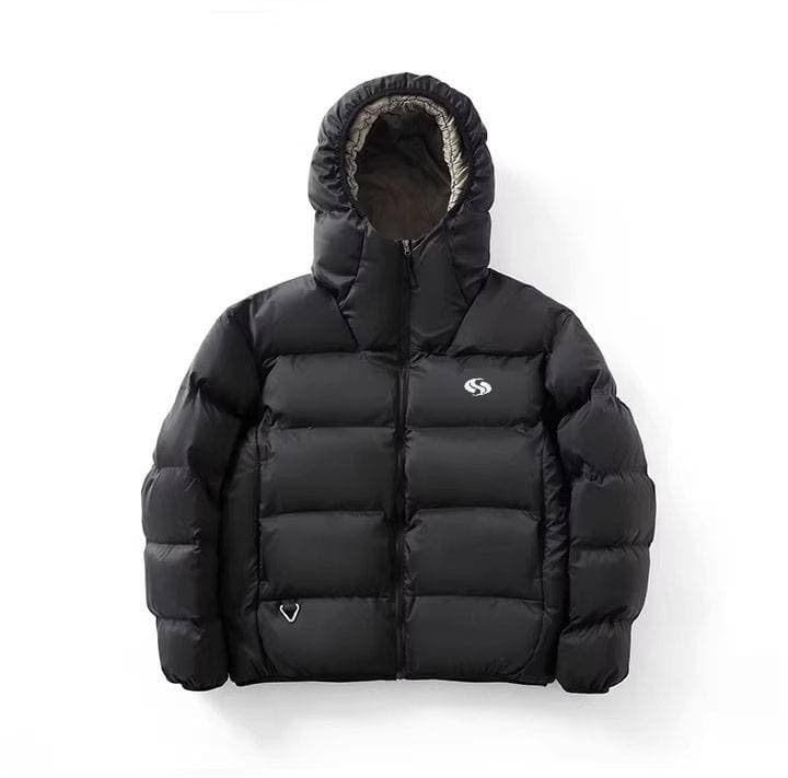 Couple's Premium Puffer Jacket - Thickened Hooded Winter Coat With 3D Embroidery, Luxury Streetwear