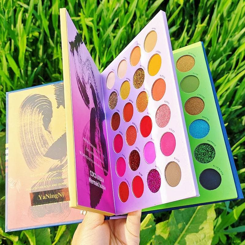 72 Colors in One Book Matte Shimmer Eyeshadow Palette Waterproof Long-lasting Eye Shadow Pigment Earth Color Eyes Makeup Eyeshadow Palette