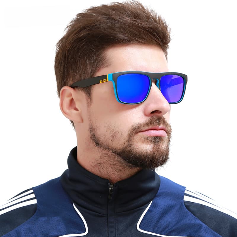 KDEAM box colorful driving sunglasses European and American men polarized glasses outdoor sports sunglasses KD156