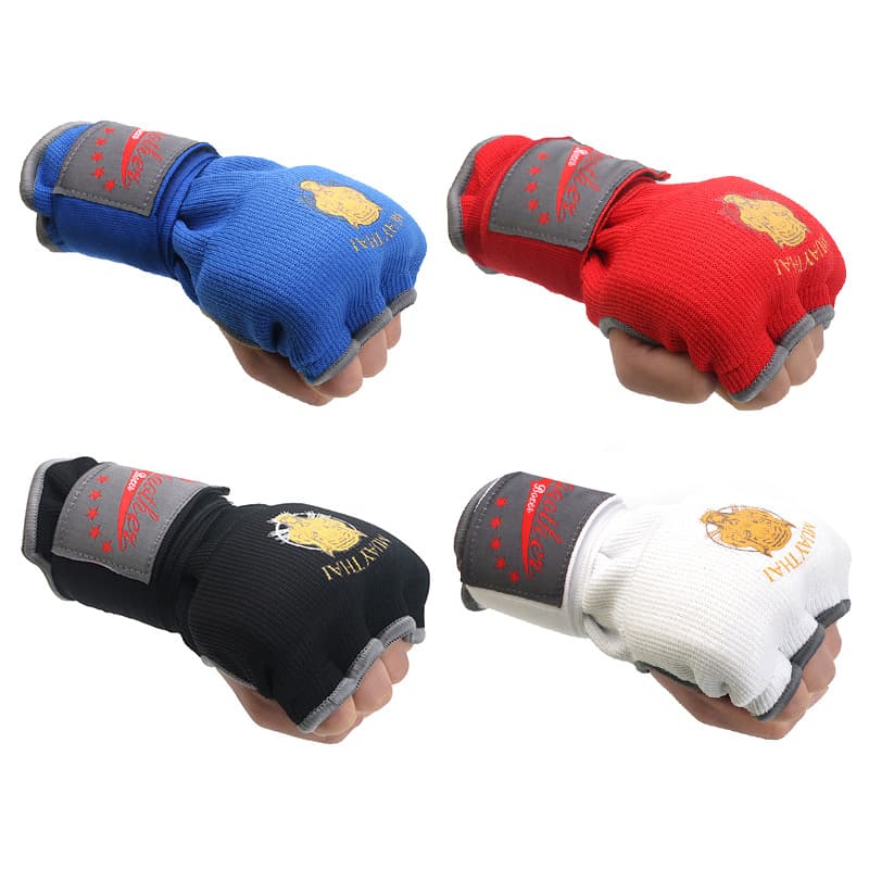Gel Boxing Half Finger Gloves Sanda Combat Lazy Quick Wraps Bandages Hand Protection Cloth Muay Thai Men And Women