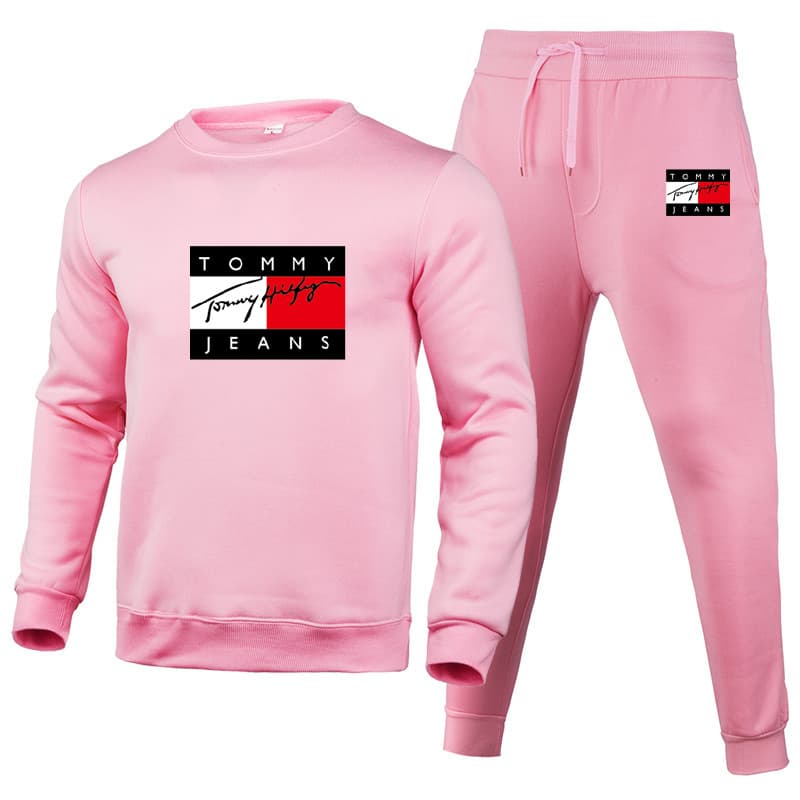 Ensemble pull et pantalon Long pour homme, confortable et chaud, à la mode, pour les affaires, les loisirs, imprimé, sport, nouvelle collection 202