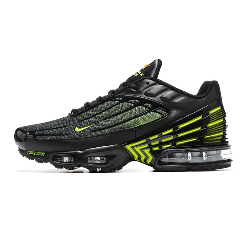 Nikes Tns Plus 3 Chaussures de course pour hommes Terrascape Triple Black White Psychic University Blue Hyper Jade Midnight Navy Baskets de sport en