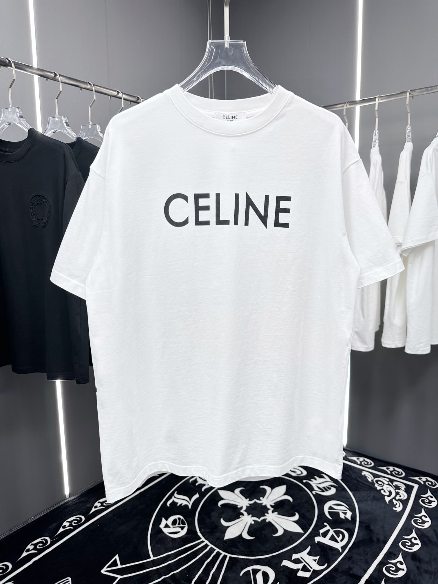 T-shirt à manches courtes à col rond simple en coton peigné de haute qualité avec motif brodé, T-shirt polyvalent en pur coton décontracté sim