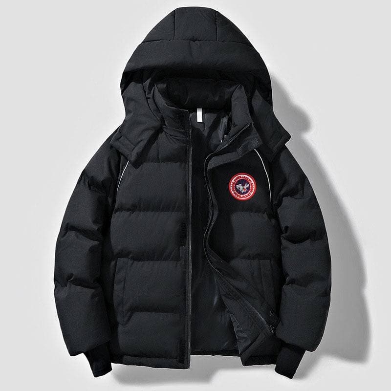 Nouvelle doudoune d'hiver chaude et ample à capuche, style rétro, unisexe, élégante et épaisse.