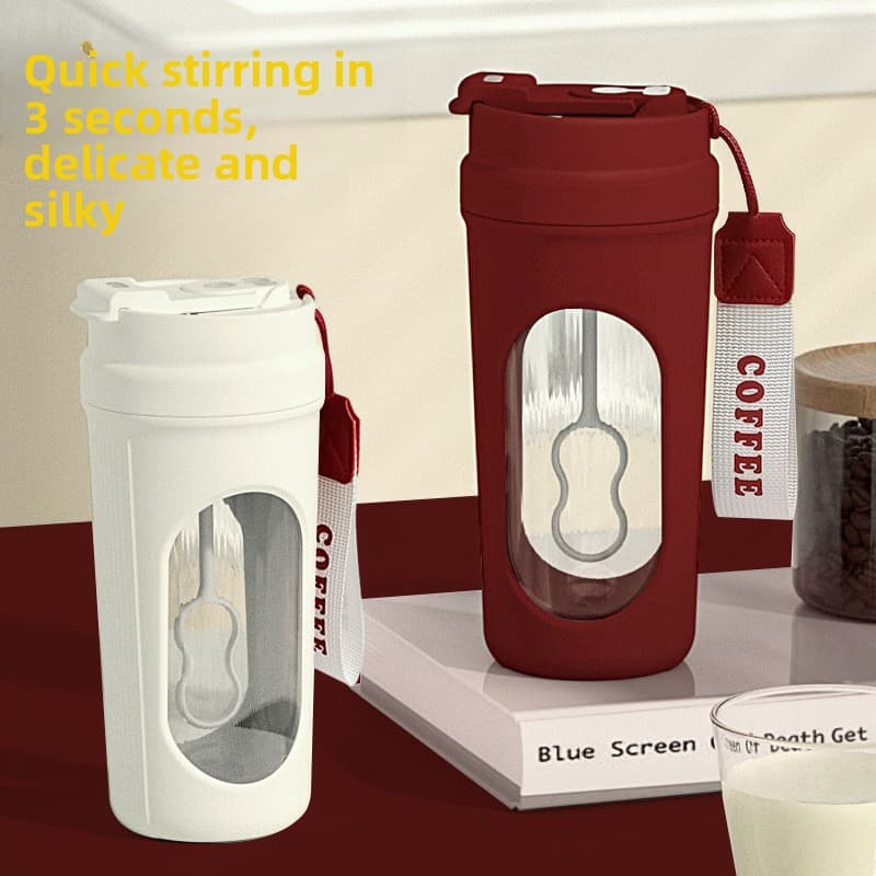 Electric Automatic One-Click Stirring Coffee Milk Powder Shaker Cup Food-Grade Material Gift Fitness Water Bottle