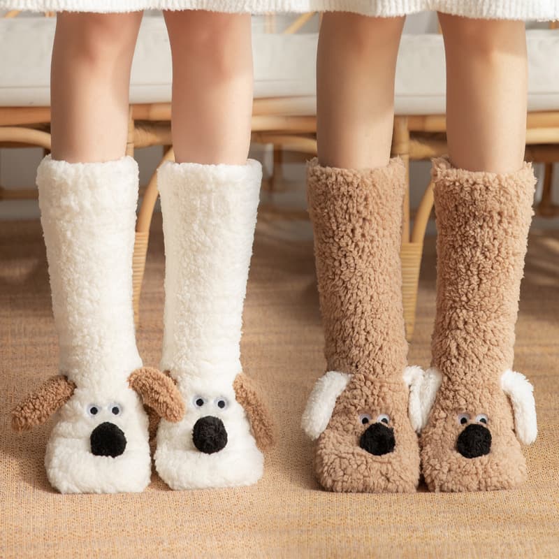 Floor adult sleep winter snow home confinement leg covers, carpet slippers socks, children's socks