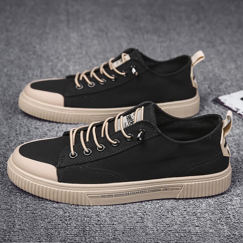 Low-top canvas shoes, breathable men's shoes, fashionable shoes, 2024 spring new style shoes, versatile sneakers, casual shoes