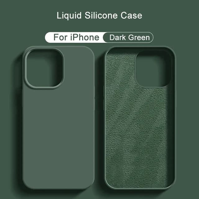 Nouvelle coque de téléphone en silicone liquide pour iPhone 13 14 11 12 Pro Max 15 Plus, coque antichoc souple