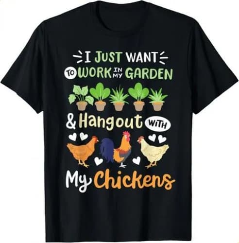 2026 T-shirtfunny For Men Women Gard Dad Gift T-shening Chicken Lovers