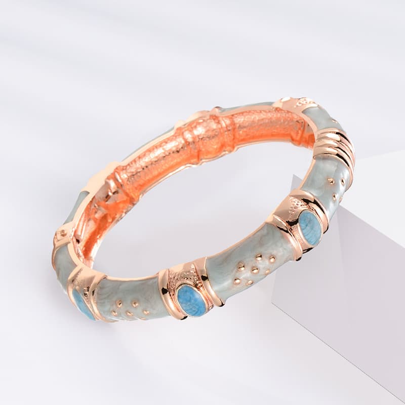 Cloisonne Bracelet Oil Drop Cat's Eye Color Matching Open Bracelet Cloisonne Jewelry Accessories Female Scenic Spot Gift