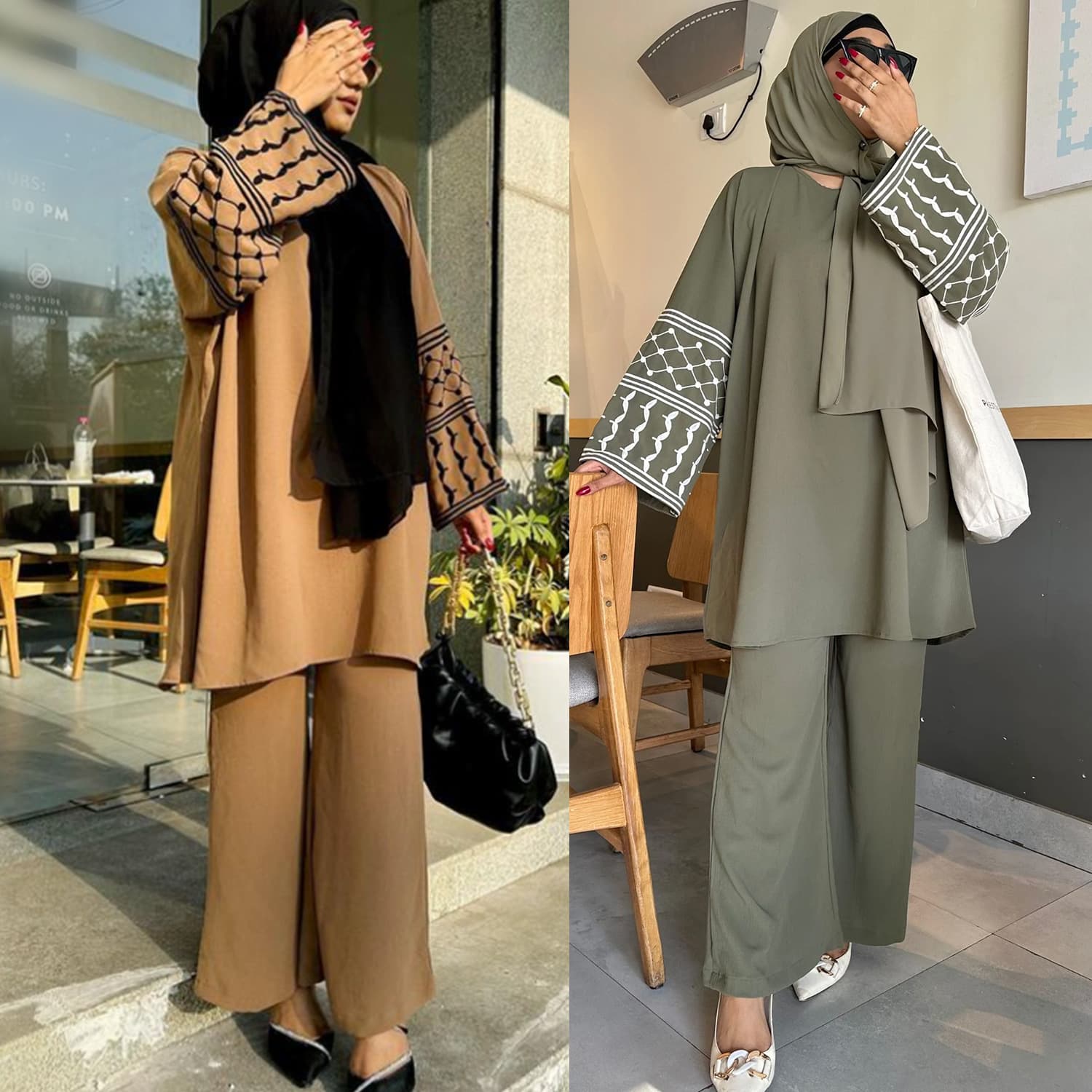 Women's Clothing Plus Wide Leg Pants Trousers Two Piece Set