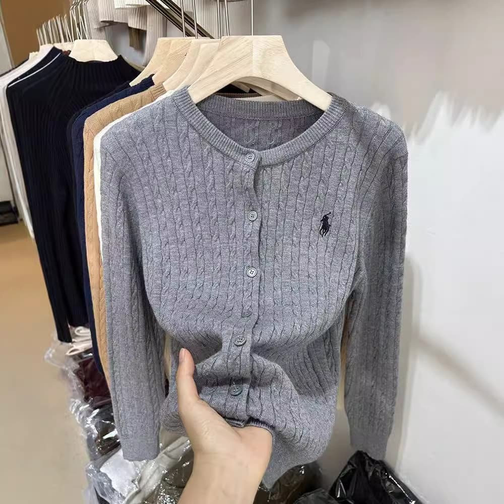 Gilet en maille torsadée – Pull doux et confortable à manches courtes | Veste légère, élégante et preppy