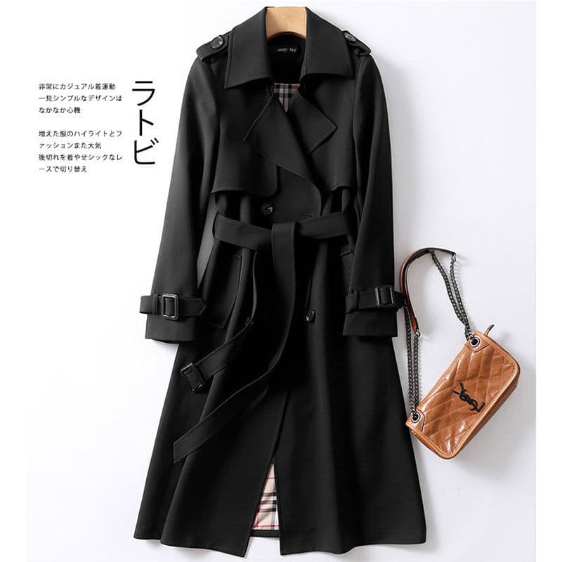 Manteau populaire au-dessus du genou pour femme, grande taille, petit