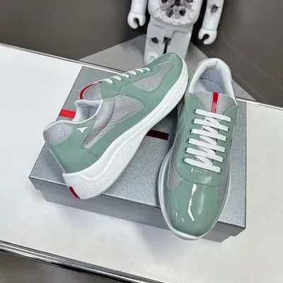 Chaussures de course polyvalentes en cuir verni véritable de haute qualité pour l'été 2025 de la Coupe des Amériques