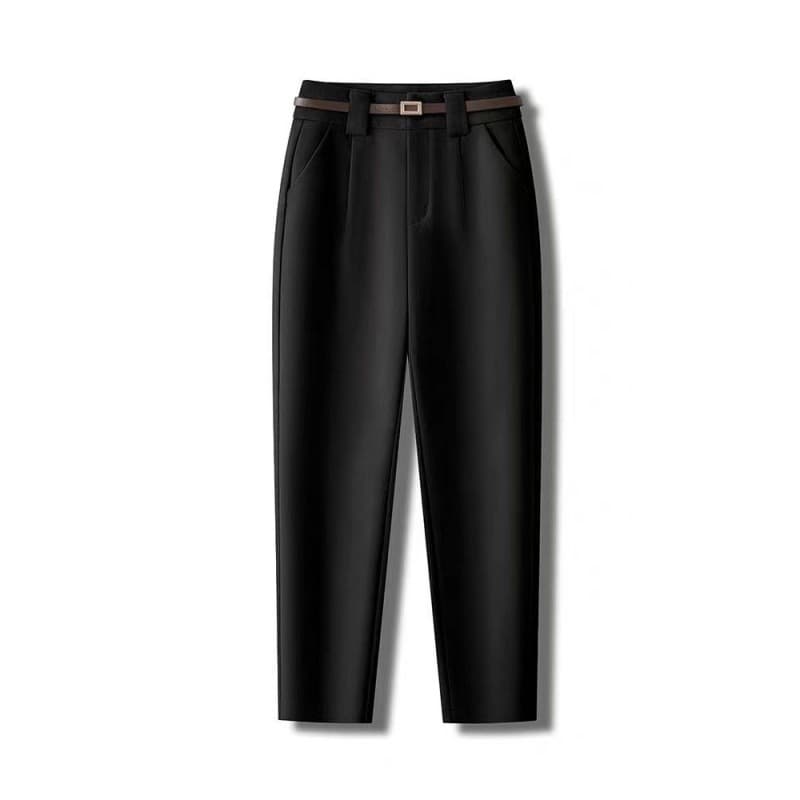 Women's Clothing Woolen Suit Pants For Women Autumn And Winter Fashion High-Waist Slim Harem Pants Small Casual Cigarette Pants