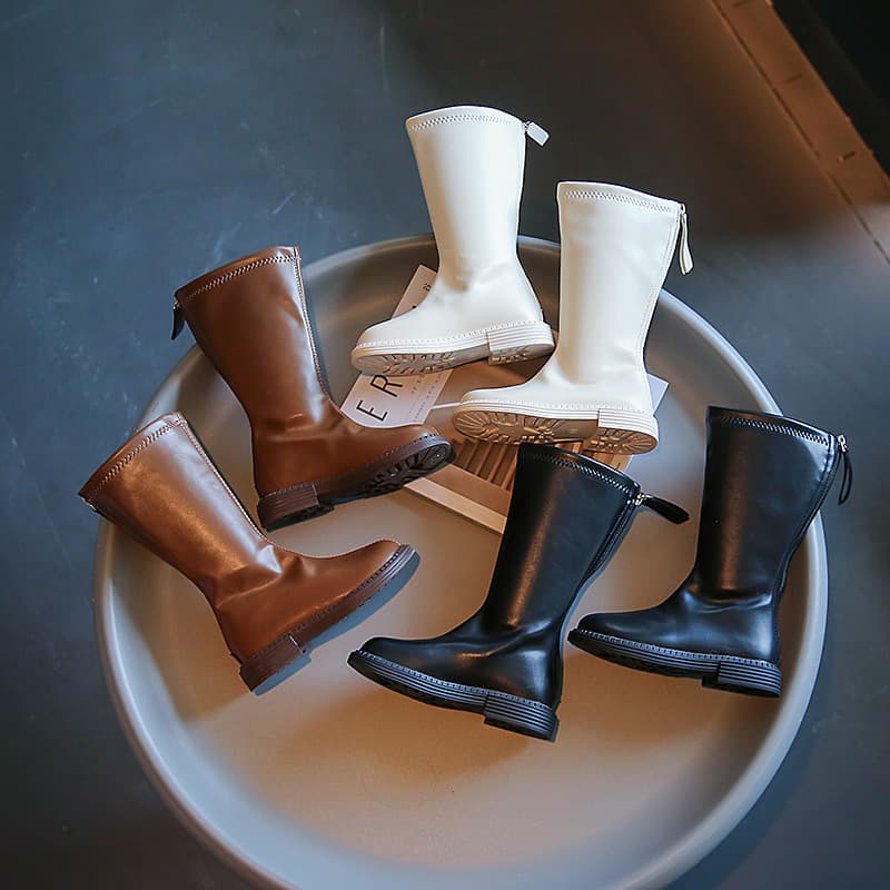 Kids' shoes Girls boots autumn and winter children's high boots girls fashion soft sole big children princess fashion boots long leather boots