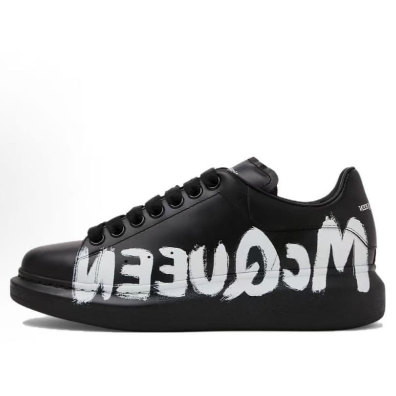Baskets décontractées à semelle épaisse en cuir de vachette pleine fleur, chaussures à plateforme style McQueen, rehaussantes, tendance original