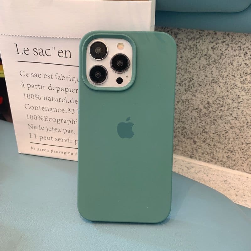 Coque de téléphone en silicone de haute qualité pour iPhone 15/14/12/11/13, coque anti-chute minimaliste tout compris