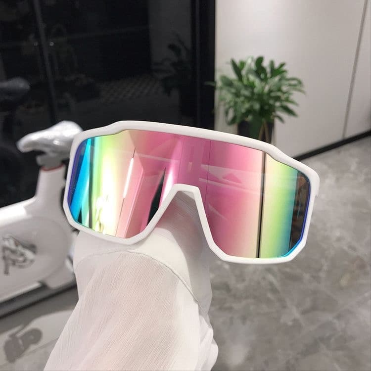 Unbeatable Quality New Large Frame Bicycle Sunglasses, UV Resistant Glasses, Outdoor Sports Cycling Men's And Women's Sunglasses
