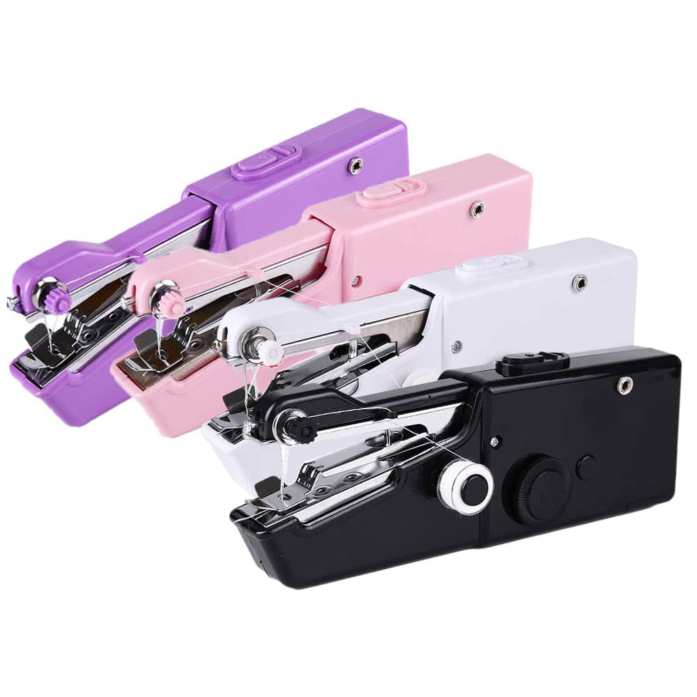 INNE Sewing Machine Manual Mini Needlework Set Portable With Thread Kit Household Handheld Electric DIY Clothes Stitching Tool