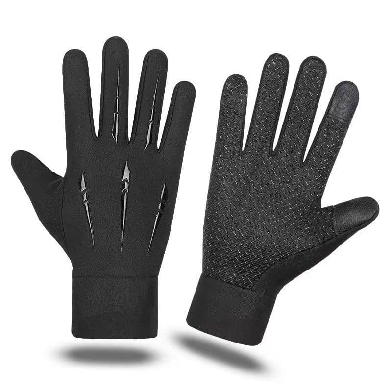 Men's Winter Riding Gloves – Windproof Waterproof Touchscreen Motorcycle Gloves (Fleece Lined & Grip Enhanced)