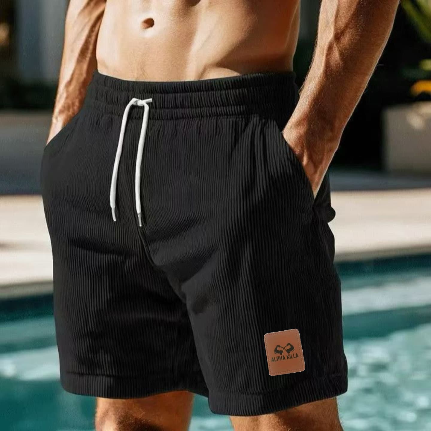 Unbeatable Quality 2025 New Men's Korean Version Summer Casual Shorts Loose Corduroy Minimalist Sports Pants