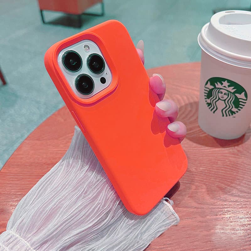 Coque de protection en silicone liquide pour iPhone 11, 12 Pro Max, XS, XR, 7, 8, 14, 15 Plus