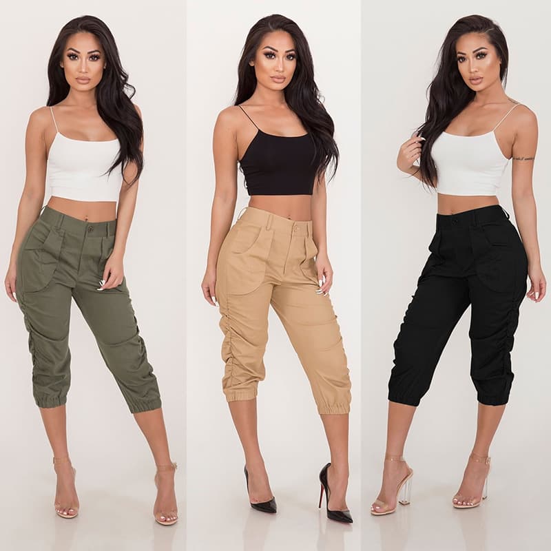 women's clothing casual cropped pants workwear harem pants in stock