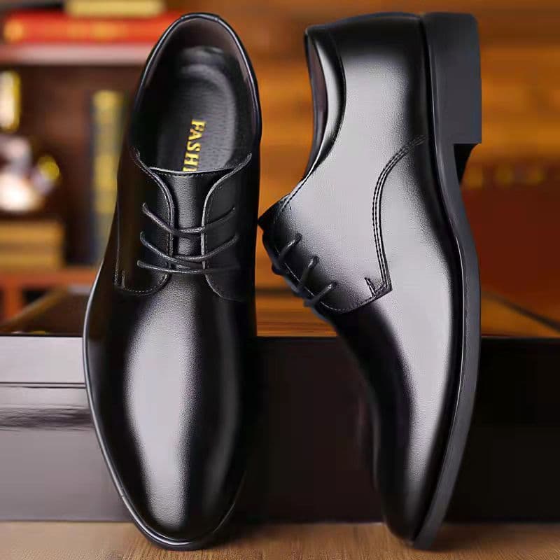 Spring And Autumn Leisure Business Dress Leather Men's Inner Elevated Single Suit Casual Shoes