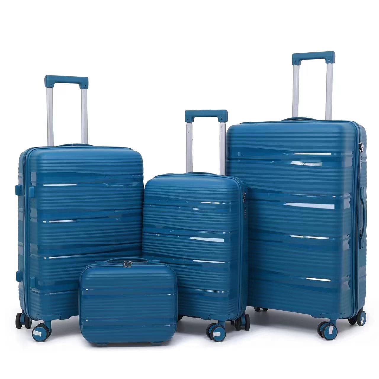 Luggage & Travel Bags Special Supply PP Zipper Box Spot Set Three Sets Of Four Trolley Case Color Matching Sinking Lock Explosion Proof Pull Cloth Bag