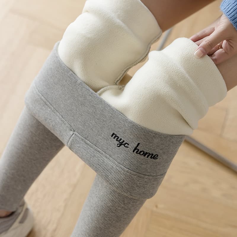 Women's autumn and winter velvet leggings tight leggings cashmere padded warm cotton trousers.