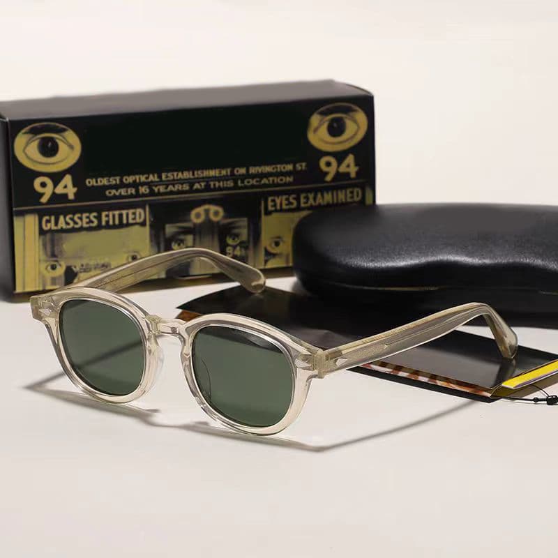 Johnny Depp Polarized Sunglasses Man Round Lemtosh Sun Glasses Woman Brand Vintage Acetate Frame Night Vision Goggles
