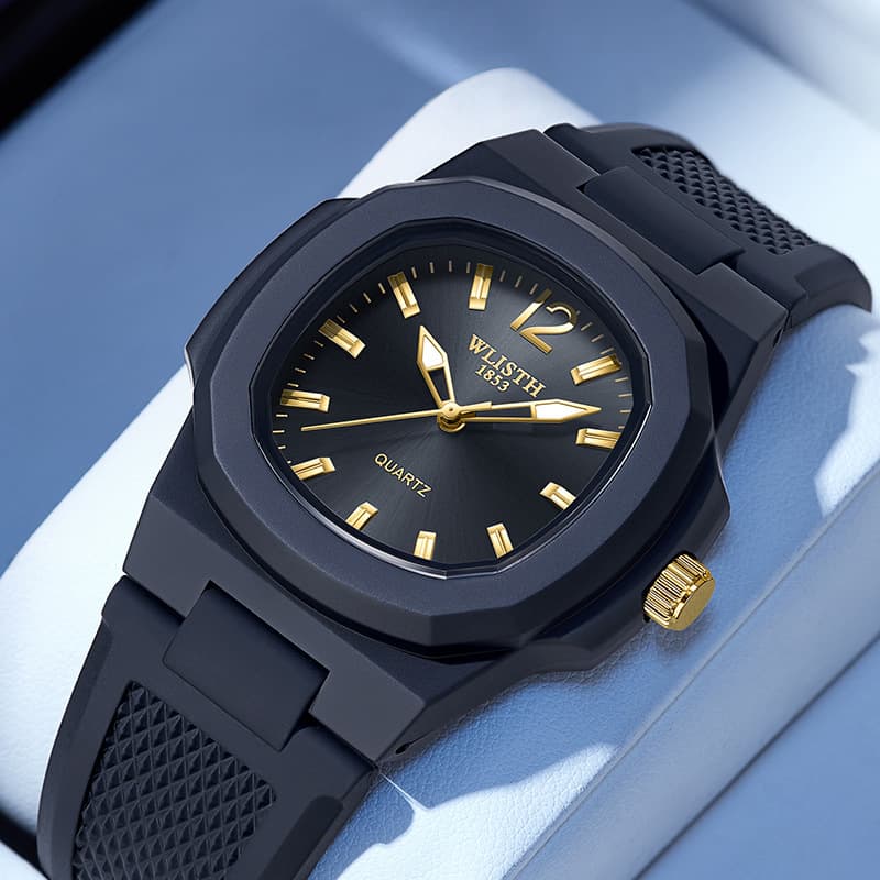 Men's Watches Fashion Square Men's Watch Outdoor Sports Student Watch Waterproof Trend Foreign Trade Men's Quartz Watch